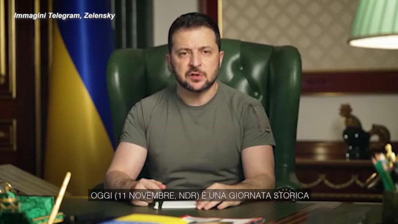 Kherson liberata, Zelensky: "È una giornata storica, mai persa la speranza"