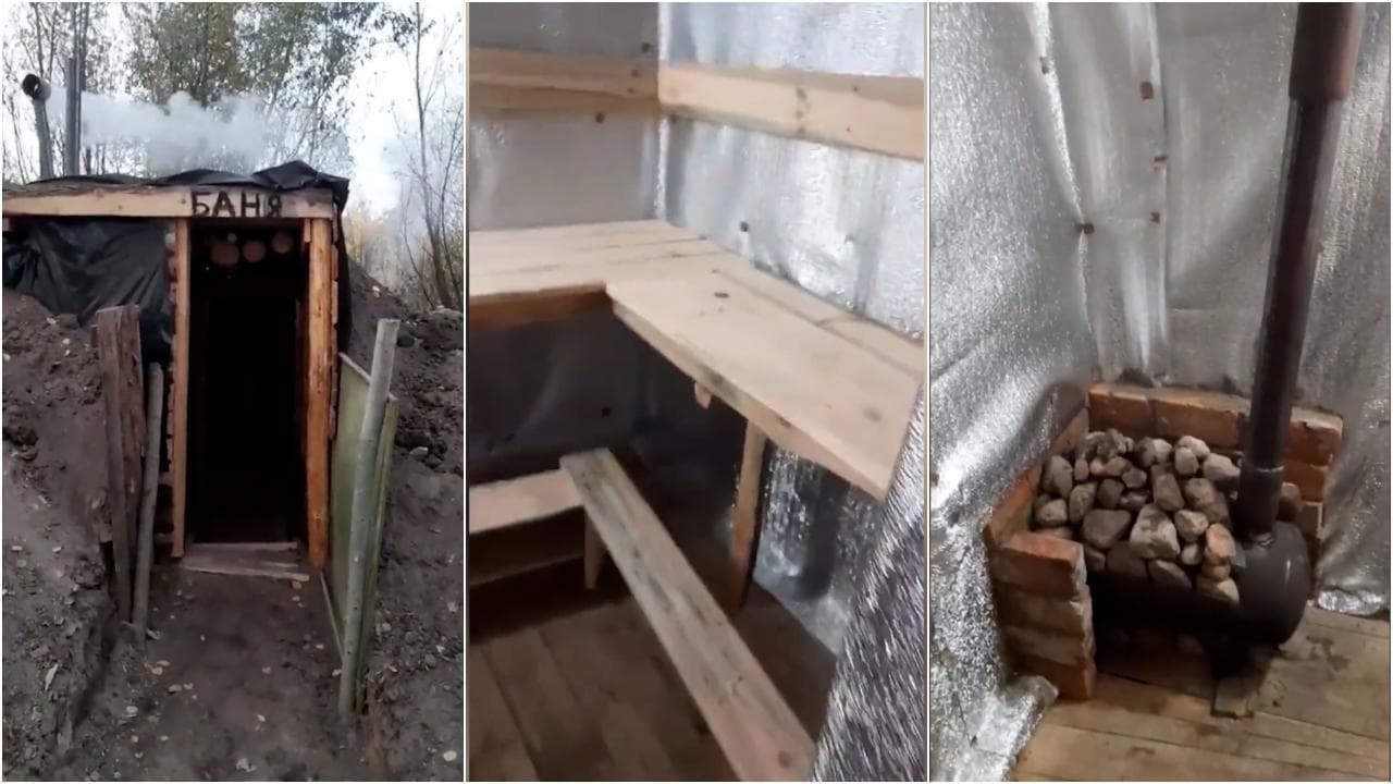 Ucraina, i soldati di Kiev costruiscono una sauna in trincea e chiedono un giudizio ai finlandesi