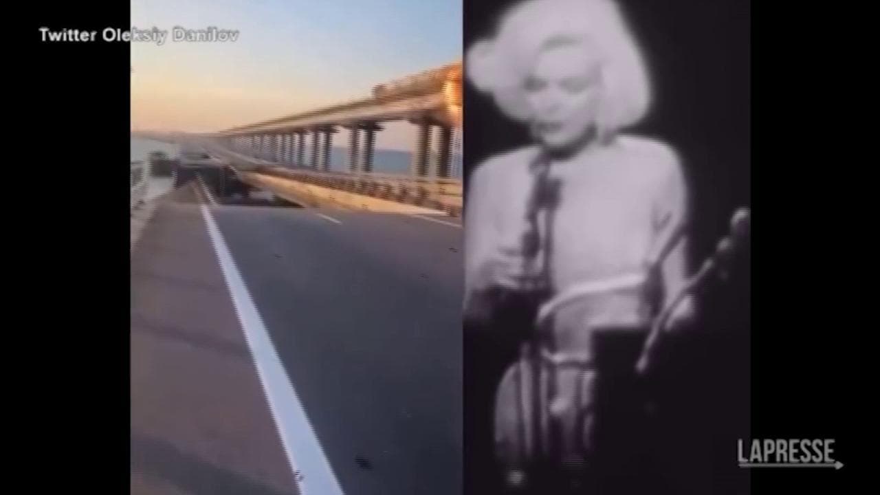 Ucraina, l'ironia di Kiev sull'esplosione del ponte in Crimea: "Buon compleanno a Putin"
