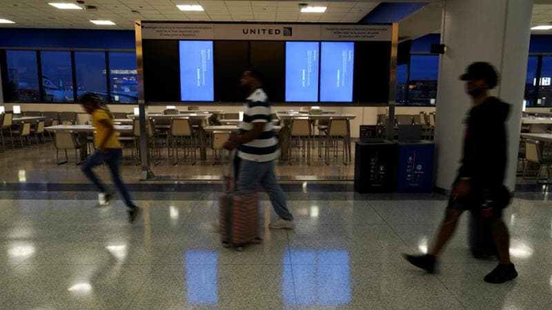 L'aeroporto di Newark nel New Jersey