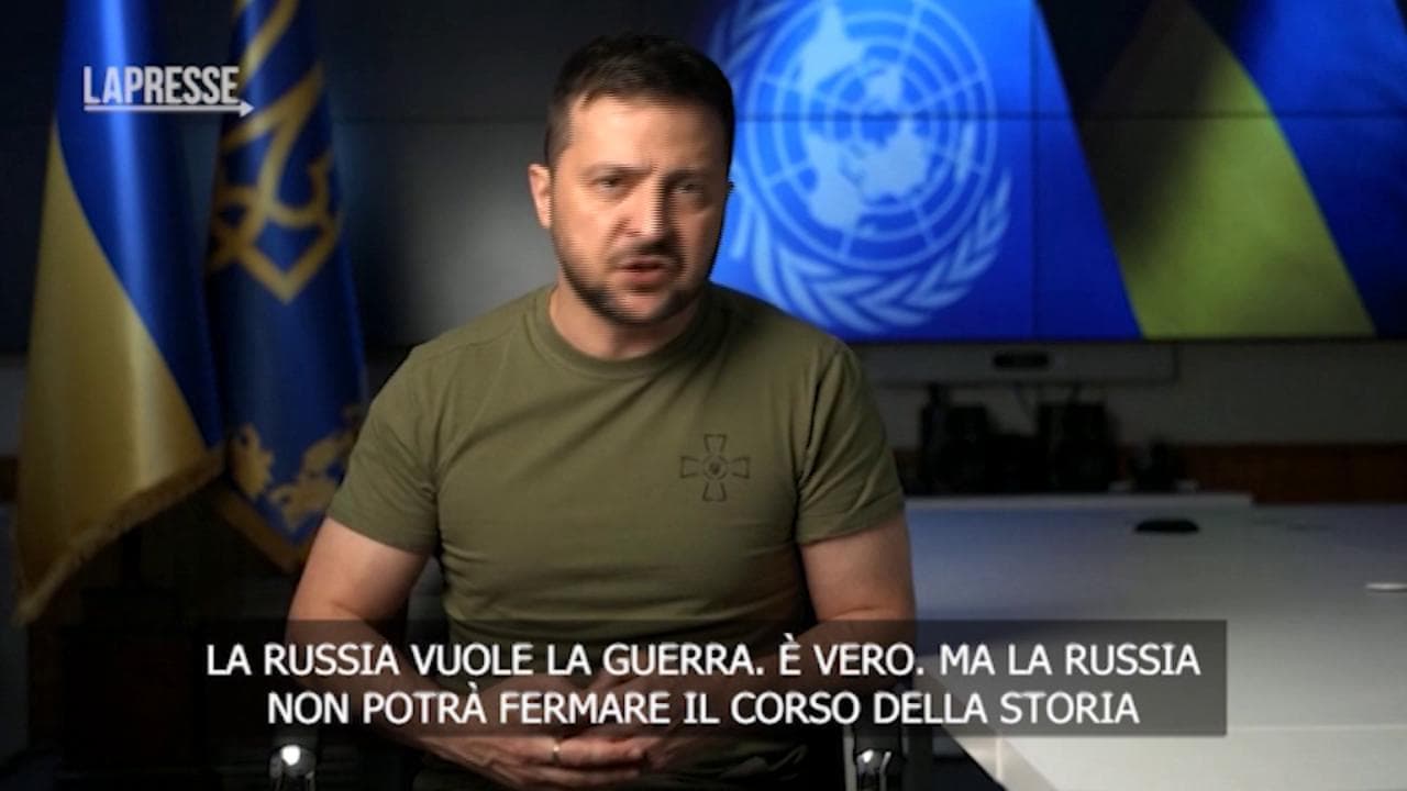 Onu, standing ovation e applausi per il presidente ucraino Zelensky