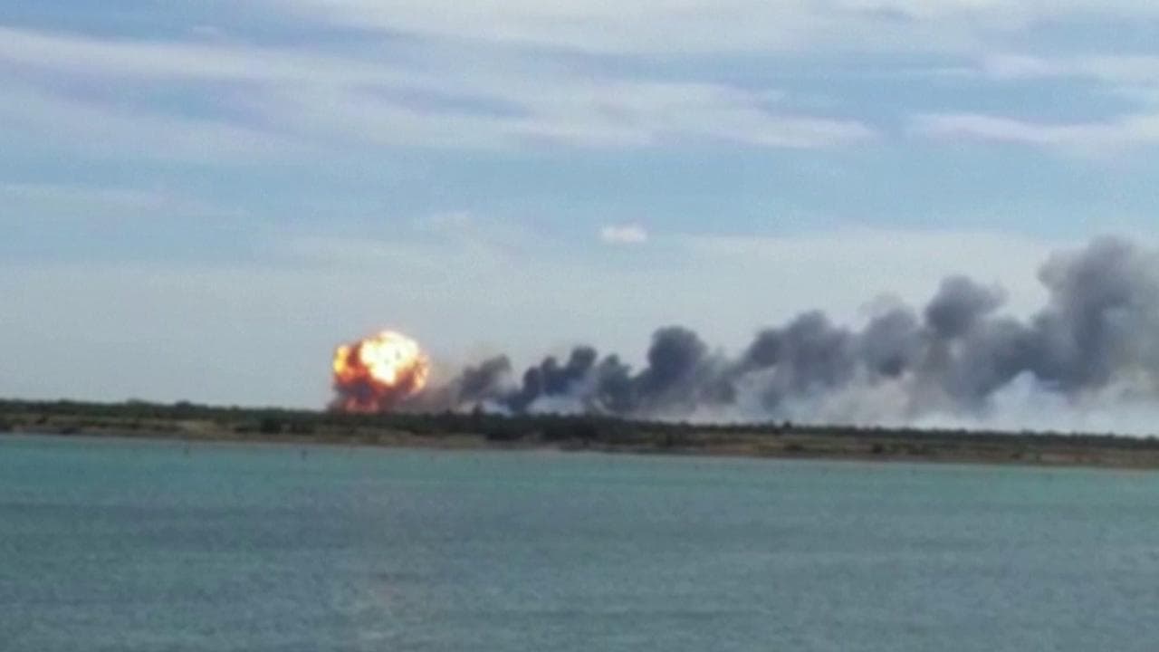 Forti esplosioni vicino una base russa in Crimea