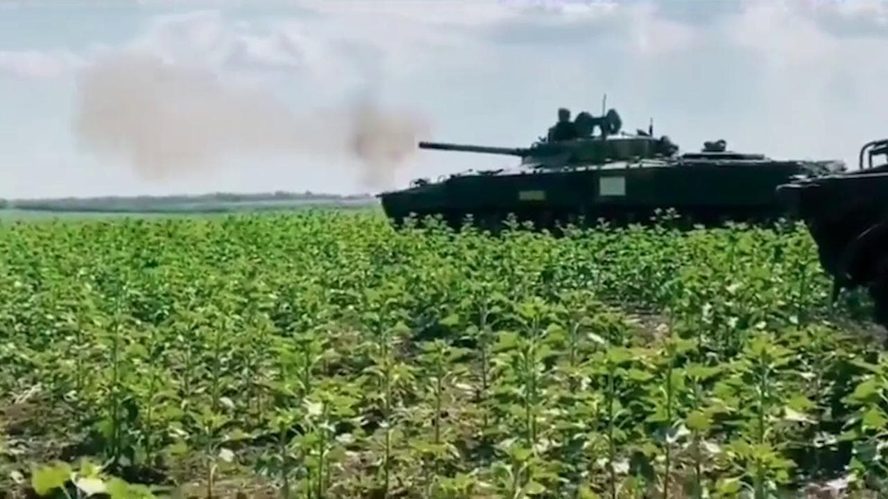 La guerra vista dall'interno di un blindato russo