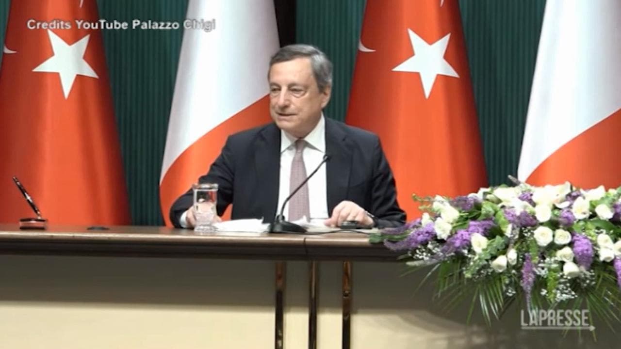 Ucraina, Draghi da Ankara: "Italia e Turchia in prima linea per pace duratura"