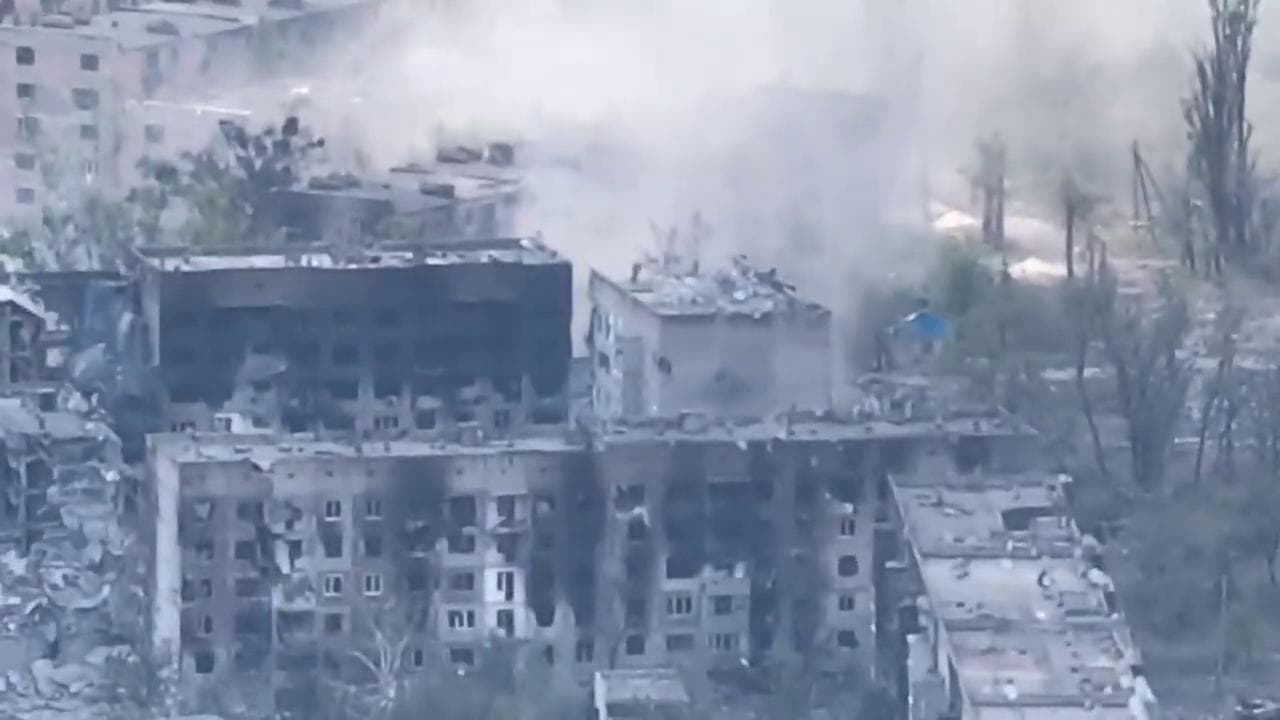 Il momento dell'attacco russo alla città chiave