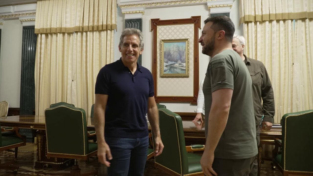 Ben Stiller incontra Zelensky:"Sei il mio eroe e grande attore!". La replica "Mai come te"