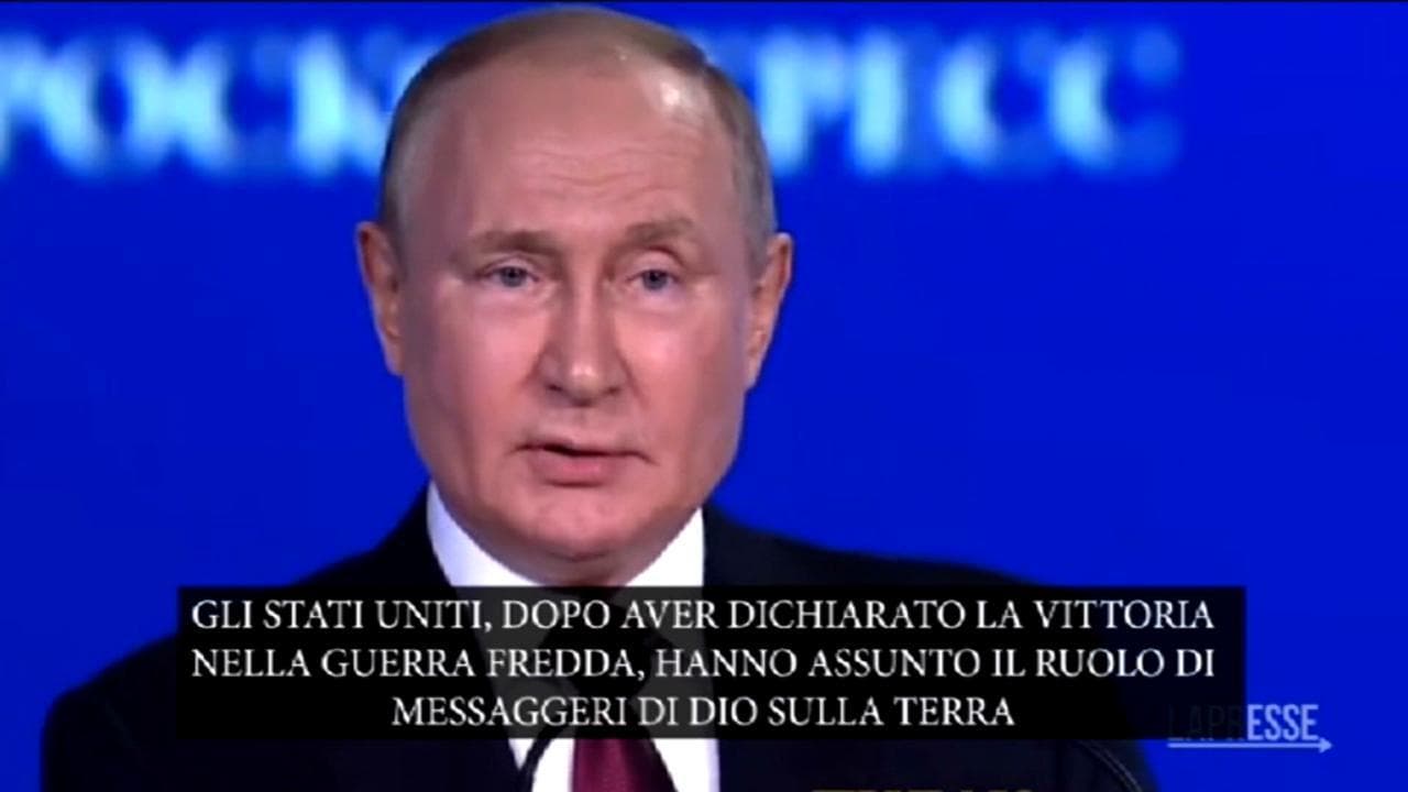 Putin: "Usa non sono i messaggeri di Dio sulla Terra. Nel mondo sono nati nuovi centri di potere"