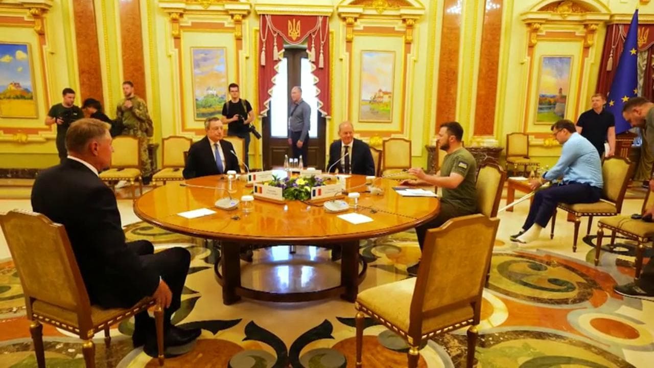 Draghi, Macron e Scholz incontrano Zelensky a Kiev