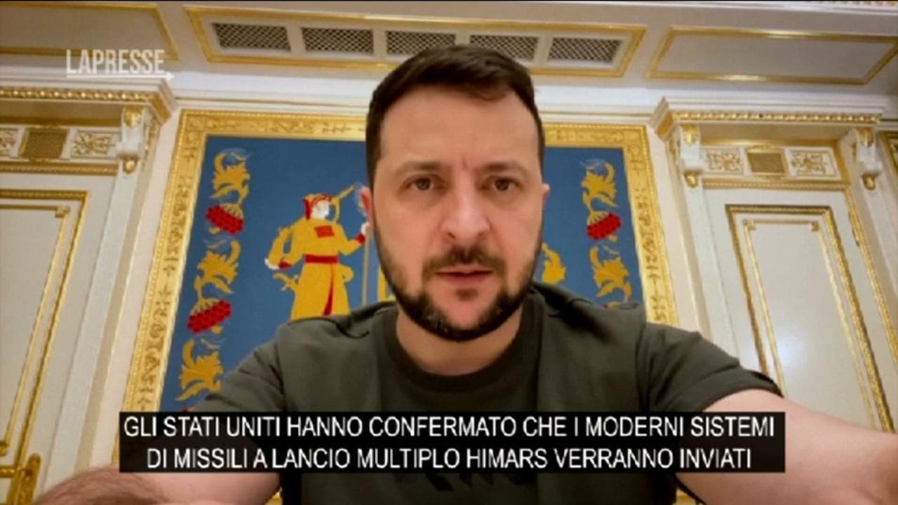 Ucraina, Zelensky: "Grazie agli Stati Uniti per le armi, ci possono salvare la vita"