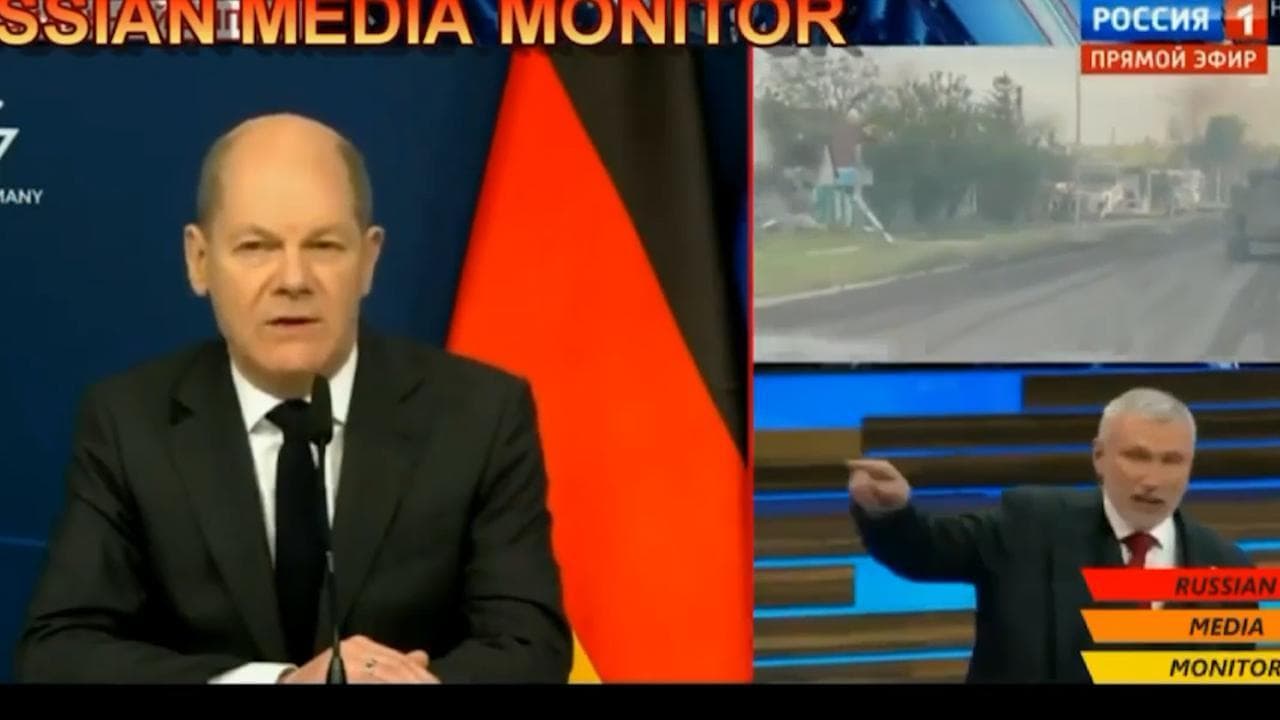 L'attacco della tv russa contro Scholz: "Non accettate i nostri termini? Useremo la forza fino alle armi nucleari"