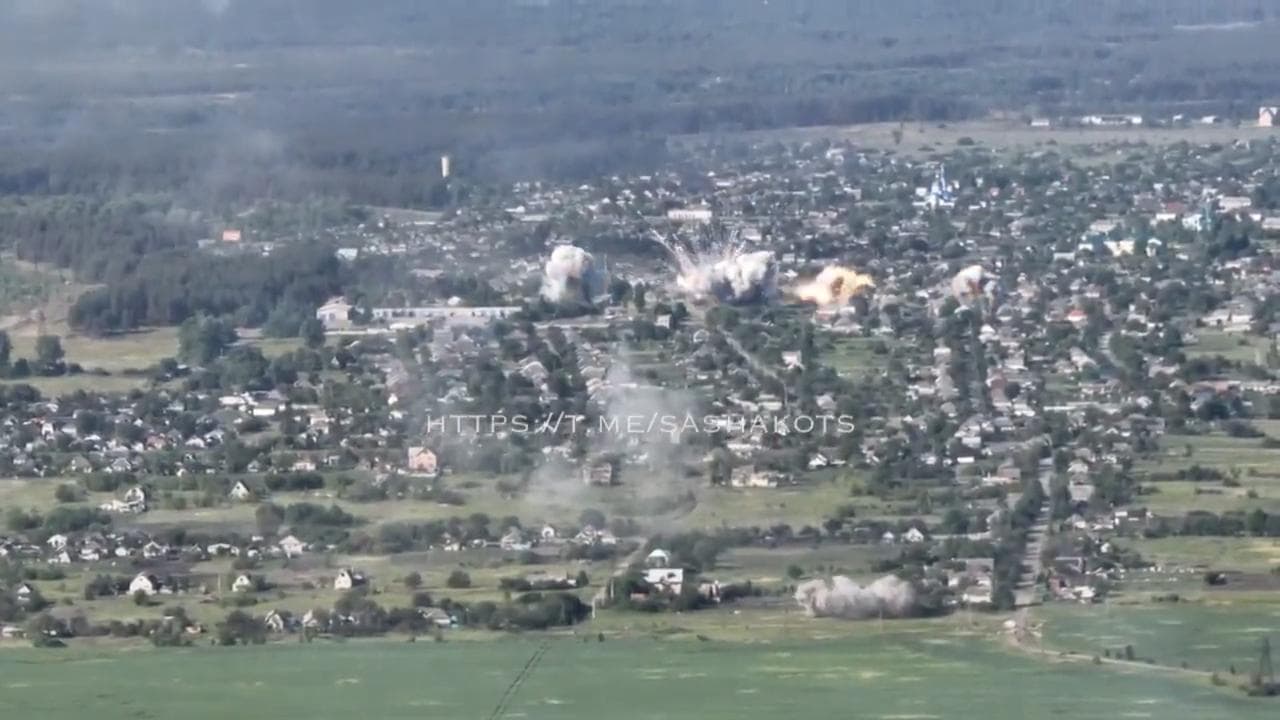 La pioggia di fuoco sulla città ucraina