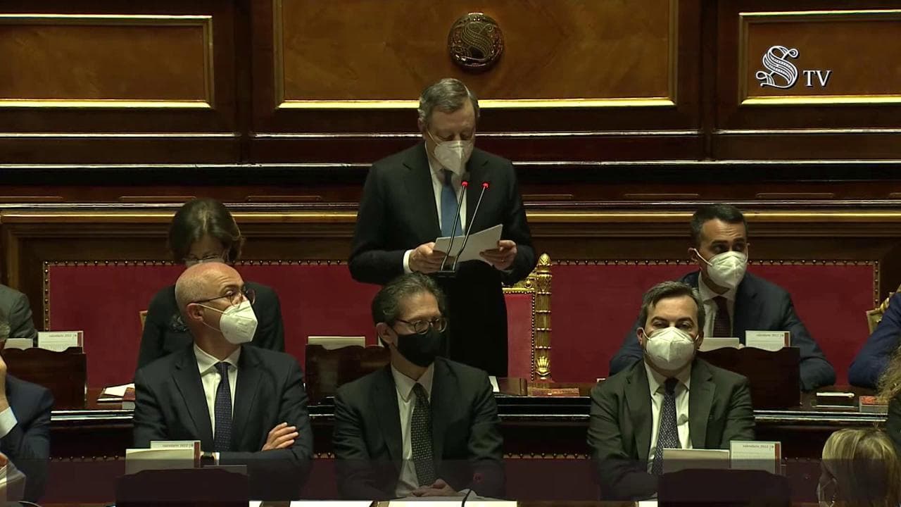 Draghi al Senato: "La guerra in Ucraina minaccia la sicurezza alimentare di milioni di persone"