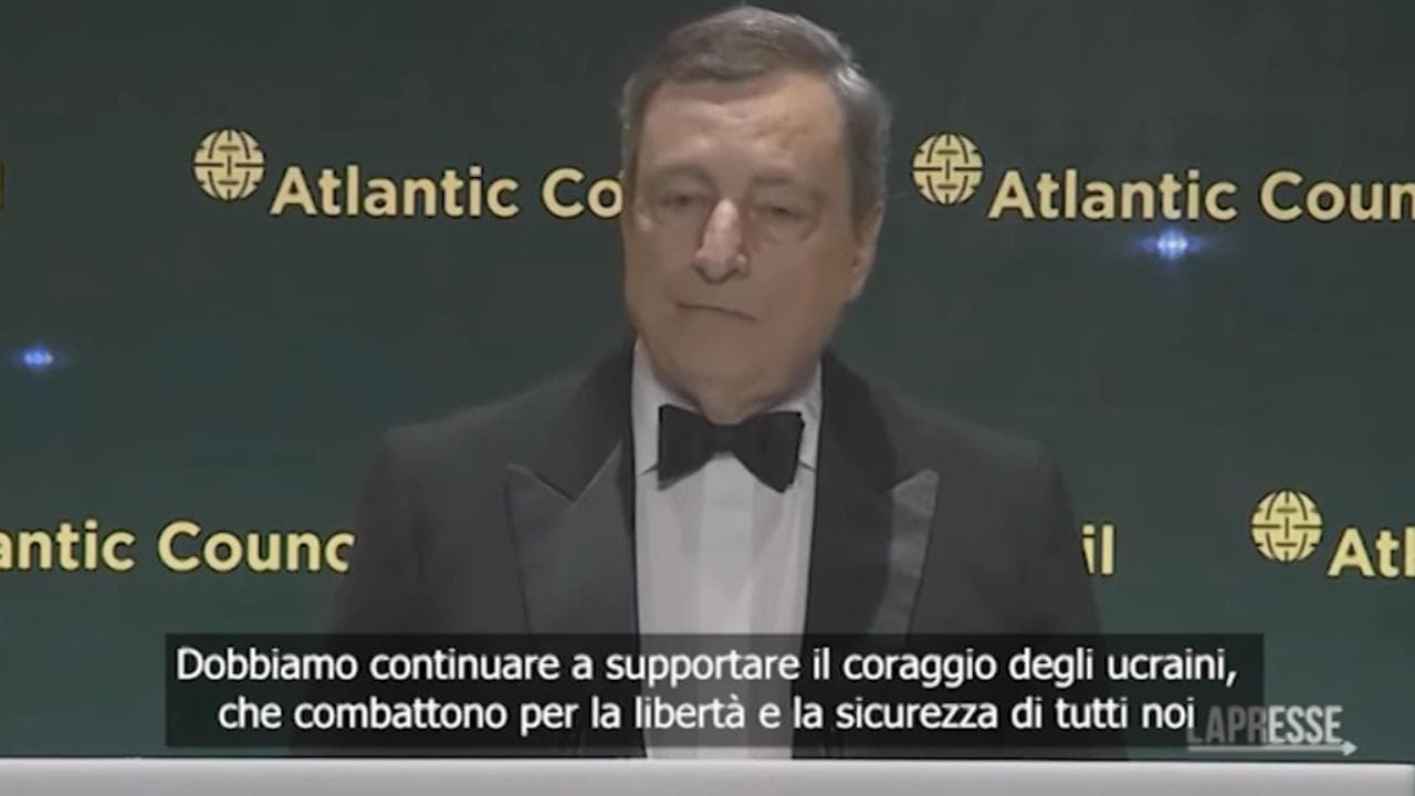 Ucraina, il discorso di Draghi a Washington: "Ci sarà bisogno di un altro piano Marshall"