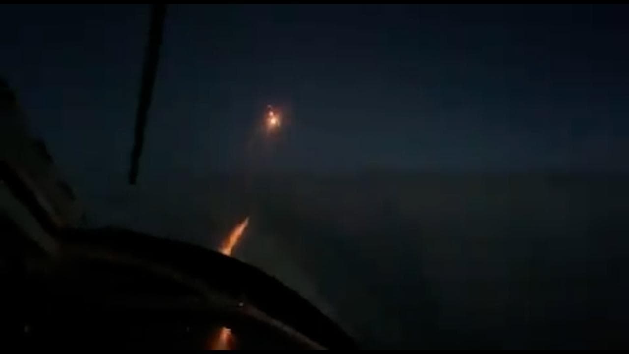 L'attacco notturno del bombardiere russo