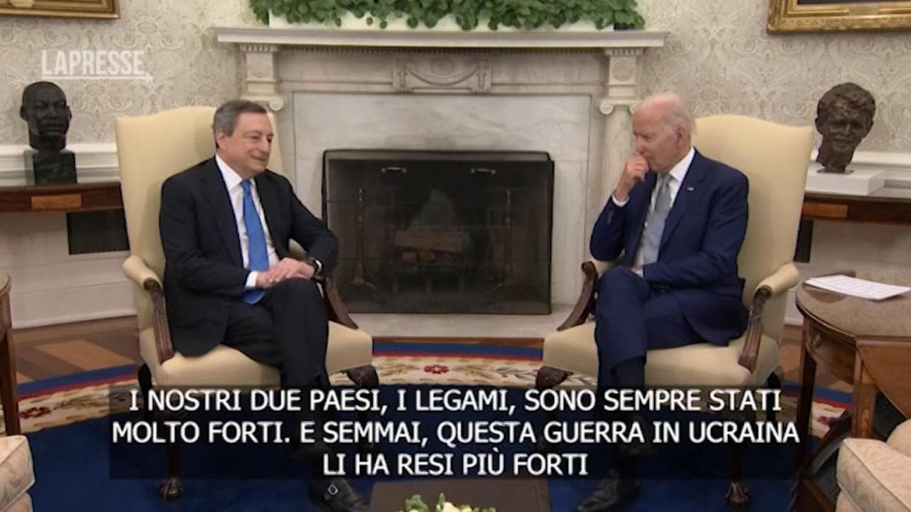 Draghi alla Casa Bianca: "Putin pensava di dividerci, ma ha fallito"