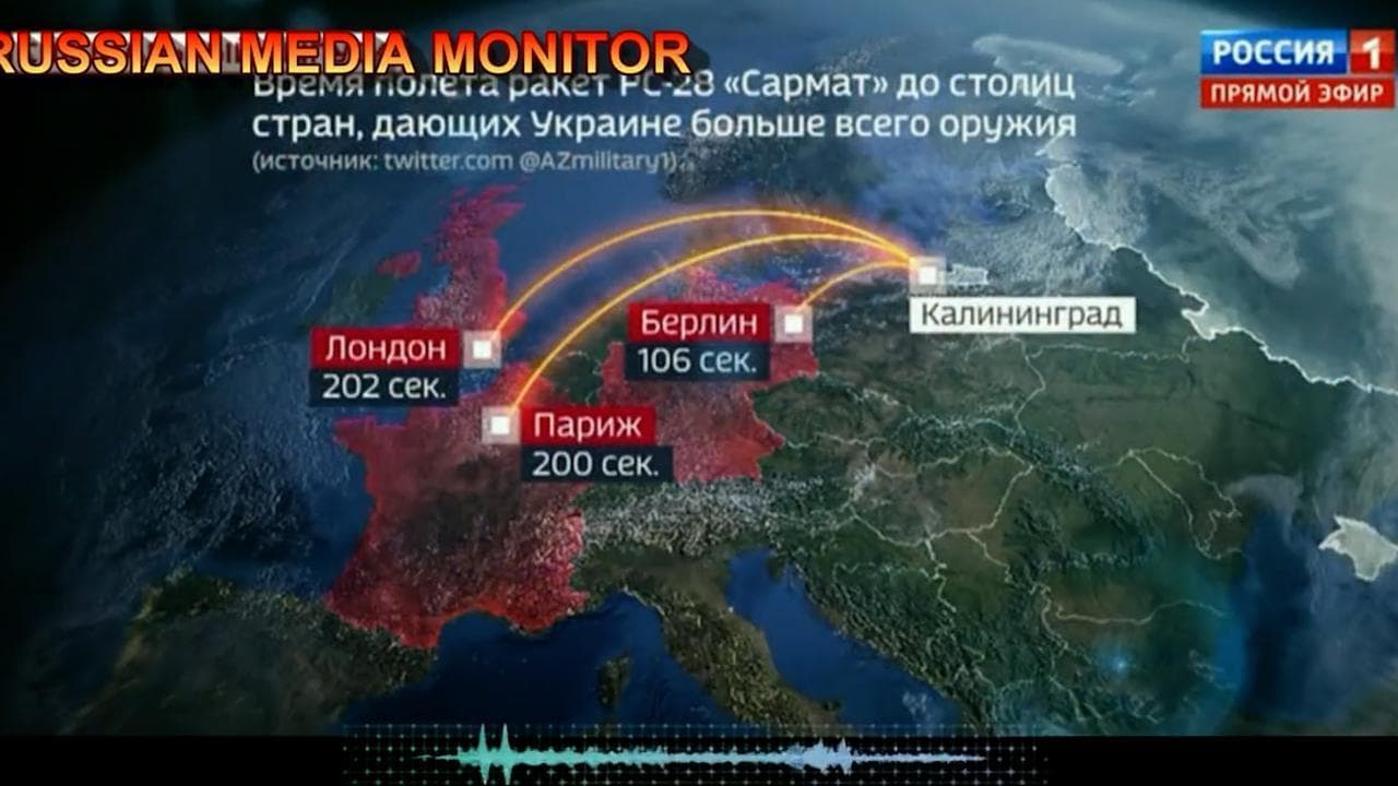 Minaccia all'Europa dalla tv russa: "Ci vogliono 106 secondi per distruggere Berlino, faremmo tabula rasa"