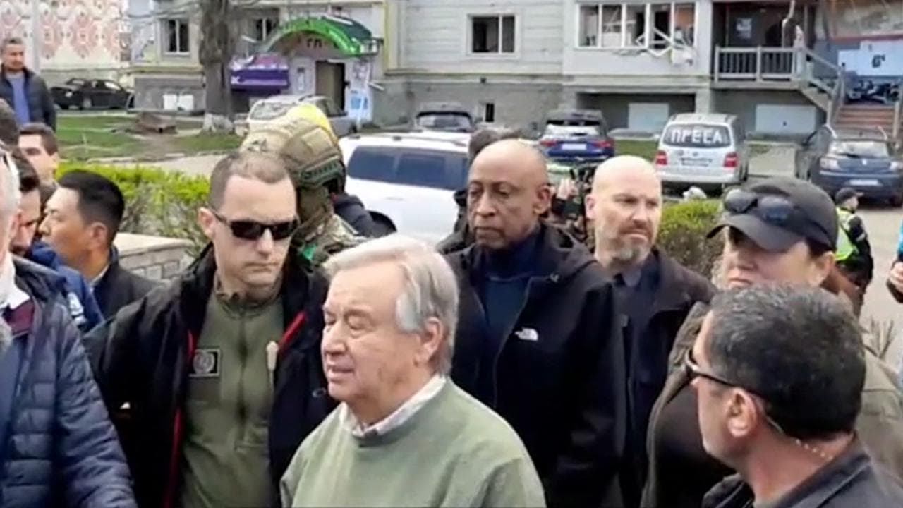 Il segretario generale dell'Onu Guterres: "La guerra è il male, un'assurdità nel ventunesimo secolo"