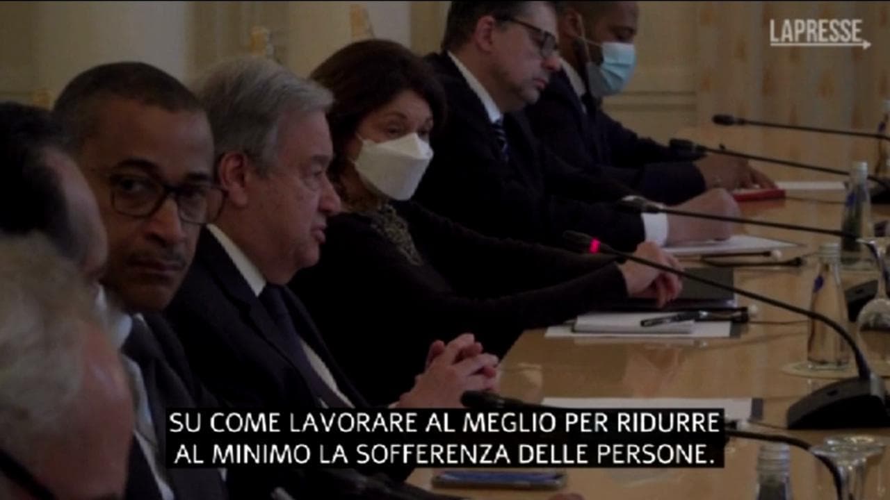 Ucraina, Guterres a Lavrov: “Necessario un cessate il fuoco il prima possibile”