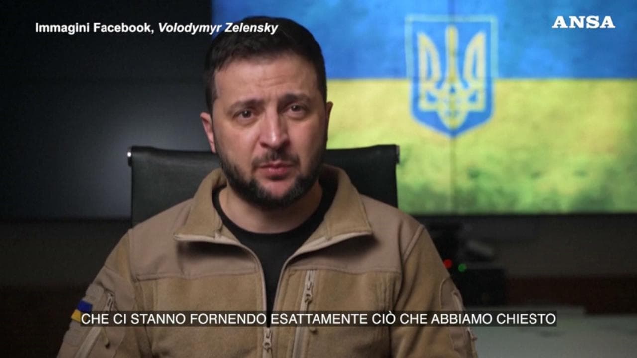 Ucraina, Zelensky: "Sono arrivate le armi richieste agli alleati"