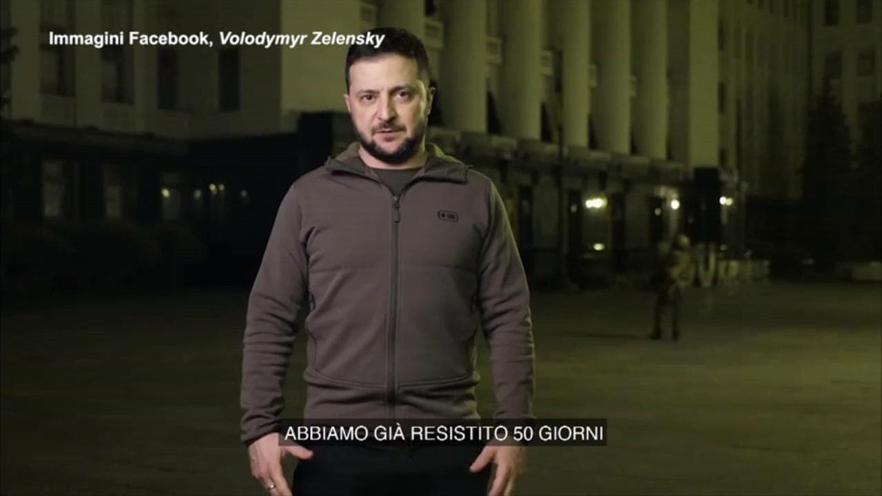 Zelensky: "Resistiamo da 50 giorni, Mosca ce ne aveva dati 5"