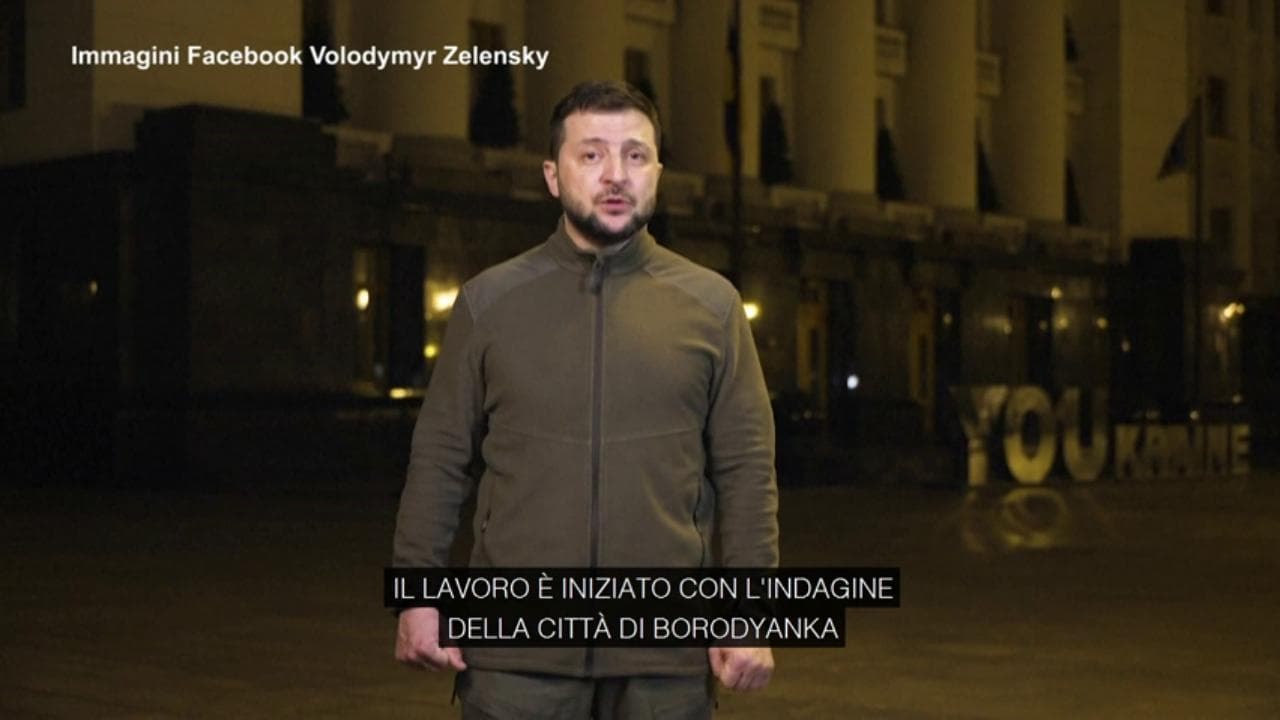 Ucraina, Zelensky: "Situazione a Borodyanka molto peggio che a Bucha"