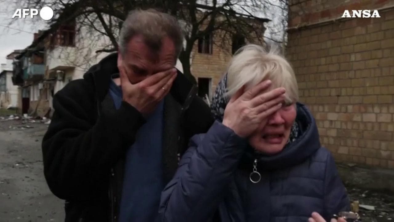 La disperazione dei residenti di Borodyanka: le loro case ridotte a un cumulo di macerie