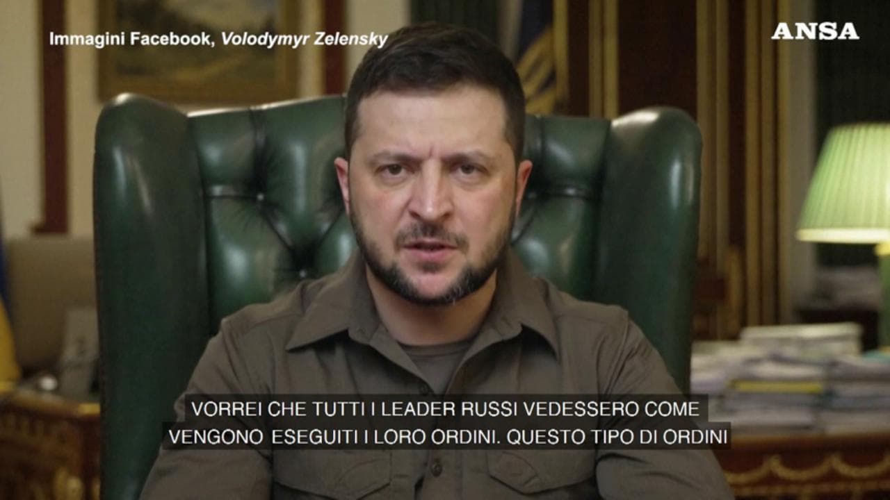 Civili uccisi a Bucha, Zelensky: "Meccanismo speciale per indagare sui crimini di guerra russi"