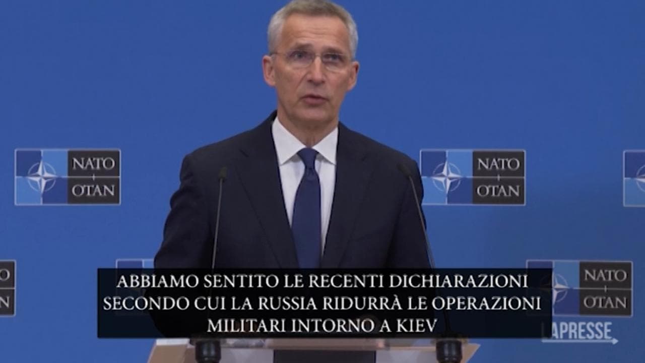 Il segretario generale della Nato Stoltenberg: "La Russia non si sta ritirando ma riposizionando"