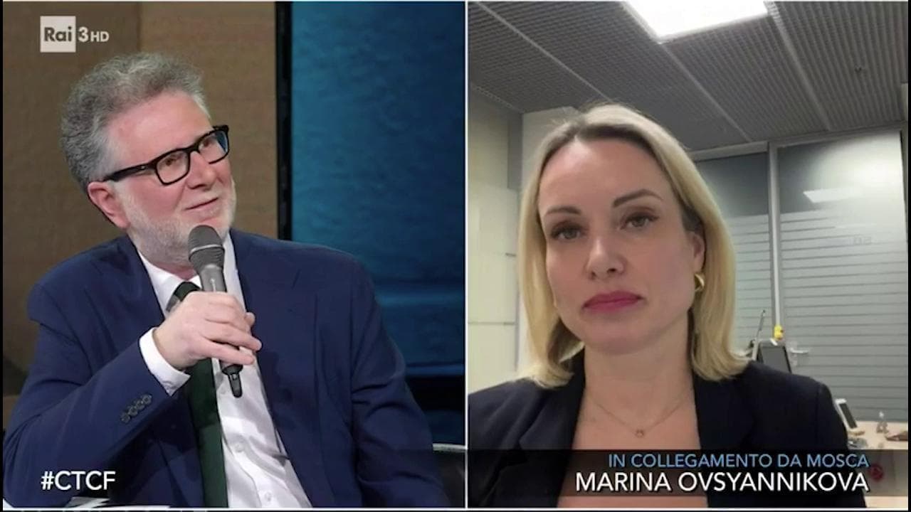 La giornalista Marina Ovsyannikova ospite di Fazio spiega cosa l'ha spinta a sfidare la censura russa