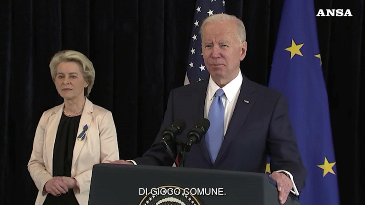 Biden. "Misure concrete Usa-Ue per ridurre dipendenza europea dal gas russo"