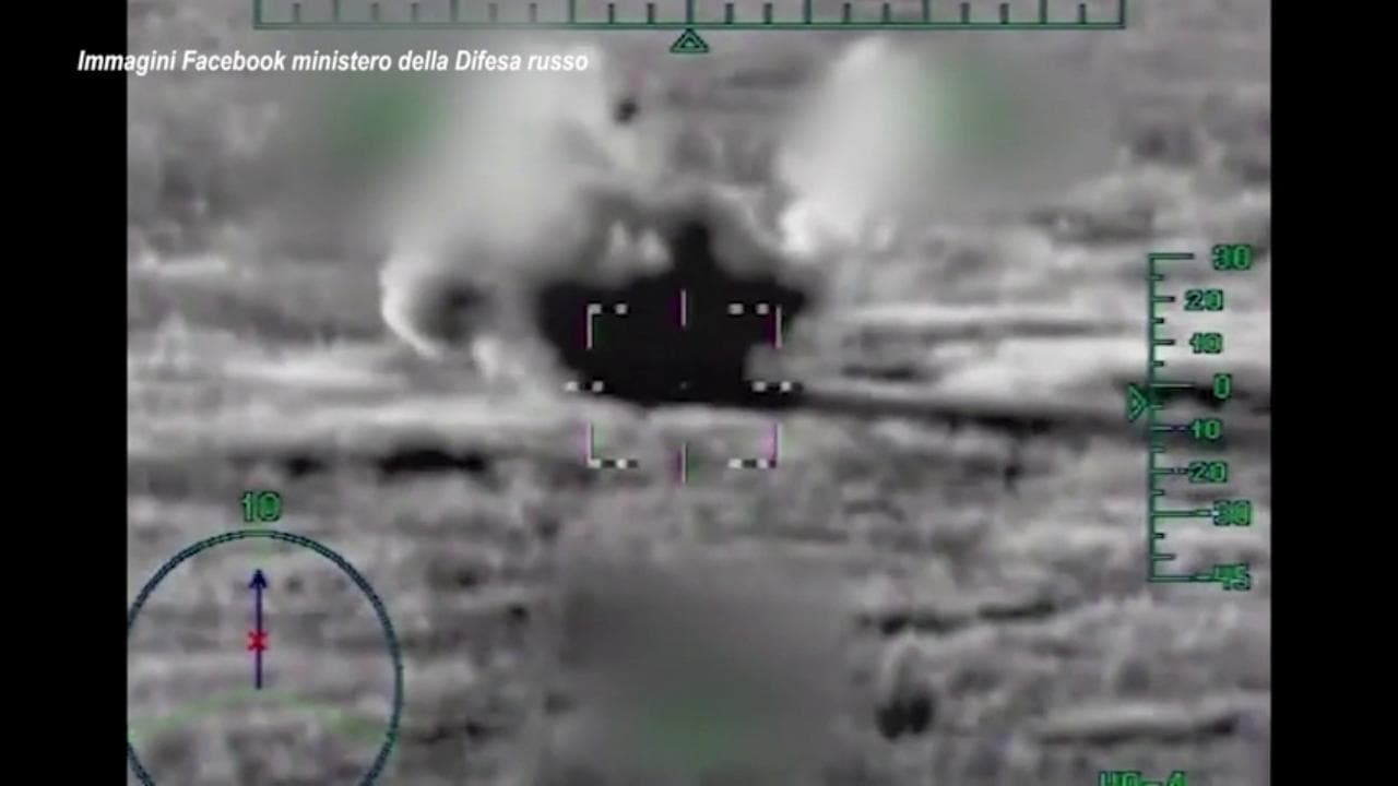 Come la Russia bombarda l'Ucraina: il momento esatto dell'attacco aereo