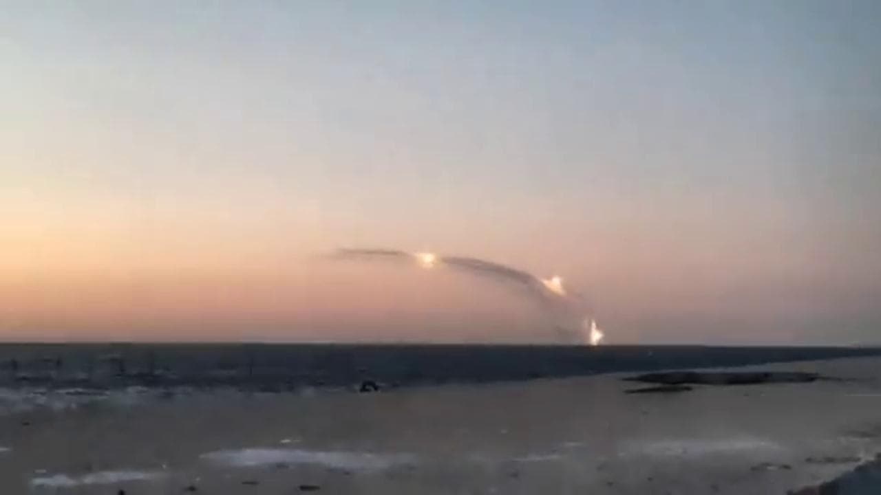 Sebastopoli, il lancio di missili cruise da una nave russa