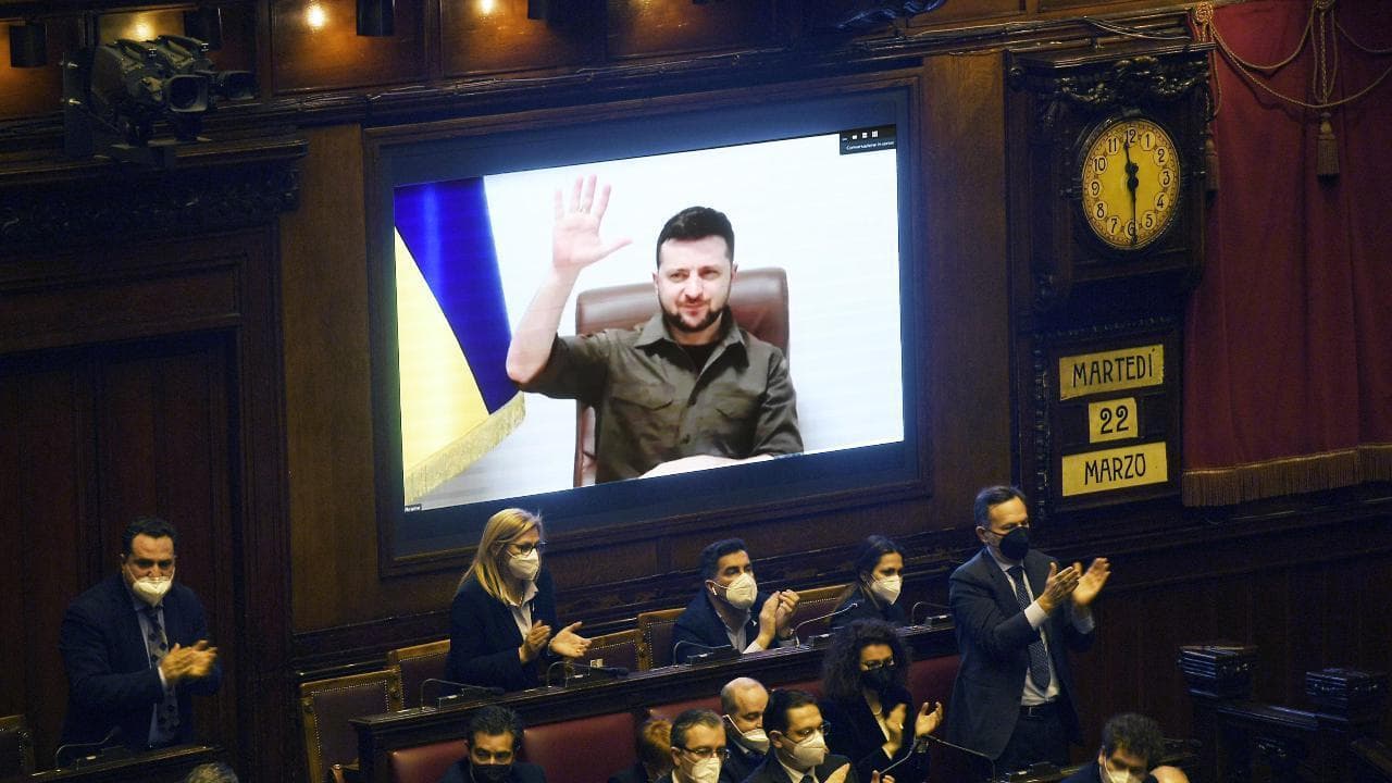 Il discorso integrale di Zelensky alla Camera dei deputati