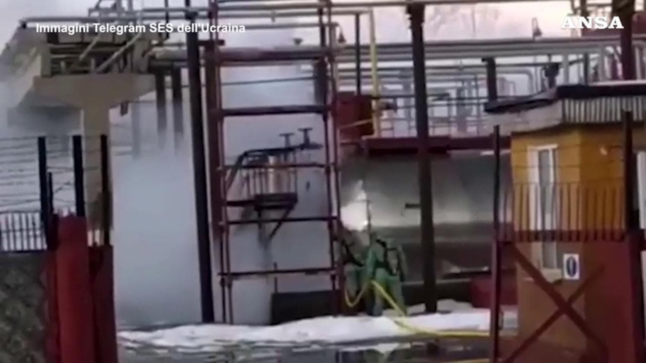 Perdita di ammoniaca da un impianto chimico a Sumy dopo un attacco aereo russo