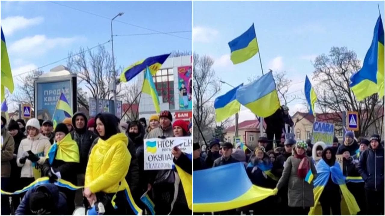 Ucraina, a Melitopol continuano le proteste contro l'occupazione russa