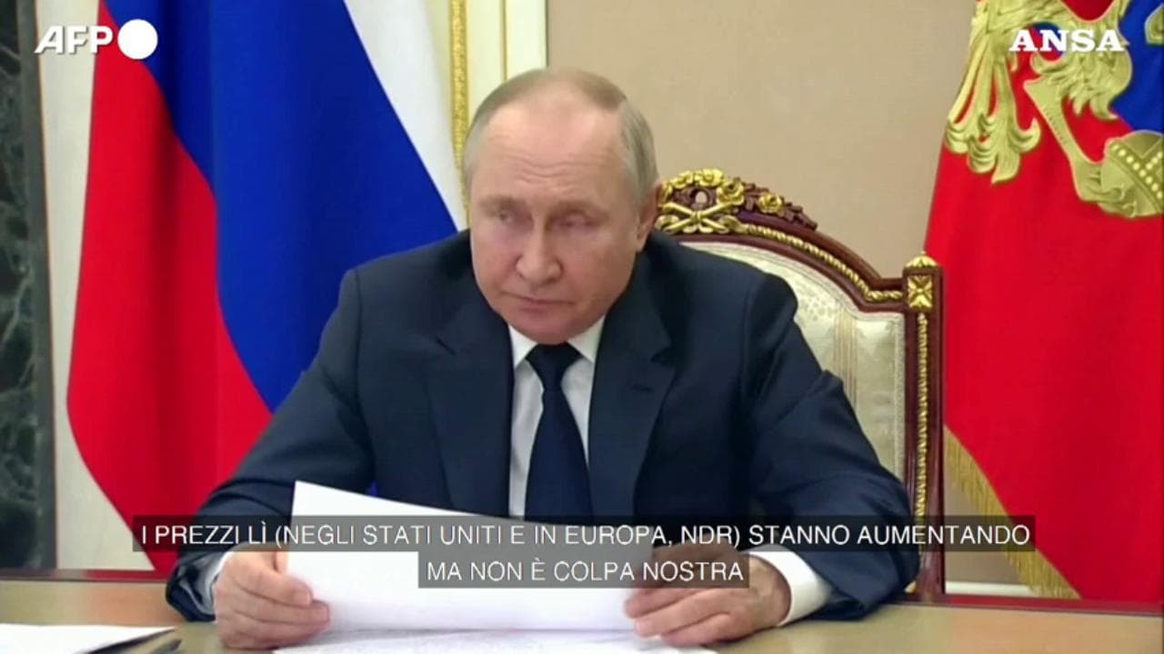 Putin: "L'aumento dei prezzi di petrolio e gas non dipende dalla Russia"