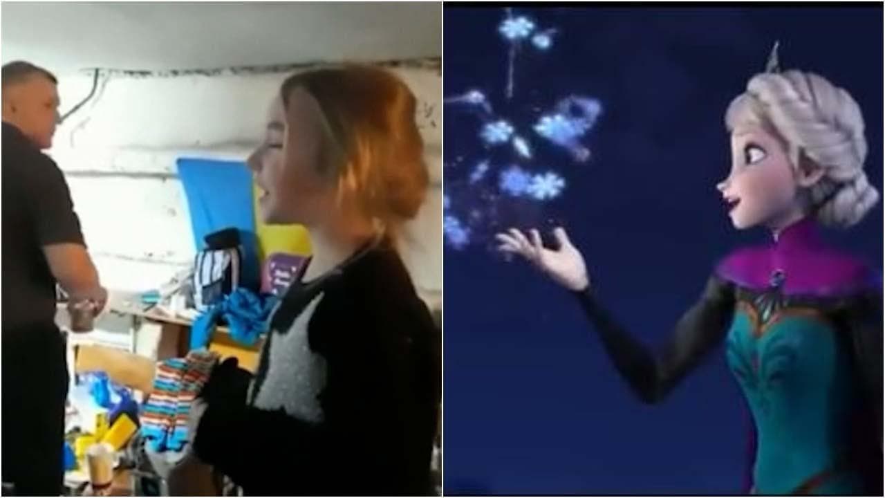 Kiev, la bimba canta "Let it Go" nel bunker: "Nessuno è riuscito a trattenere le lacrime"