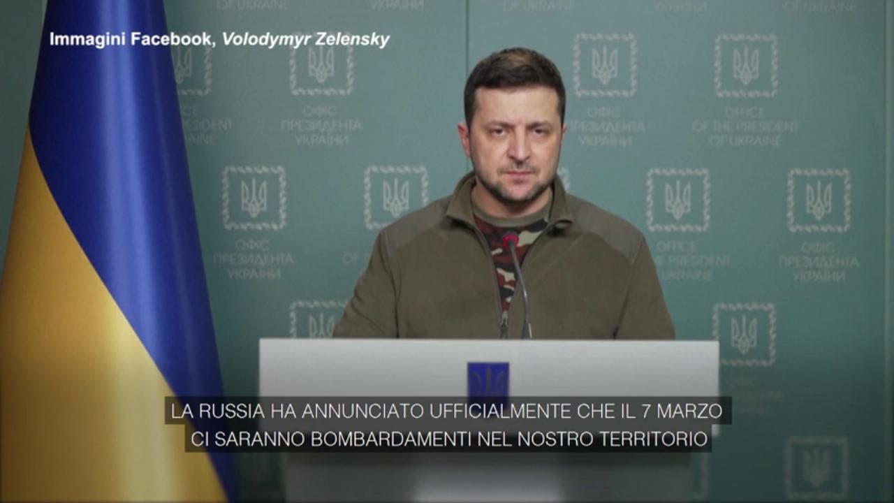 Zelensky: "Corridoi umanitari inesistenti, dalla Russia in arrivo nuove bombe"