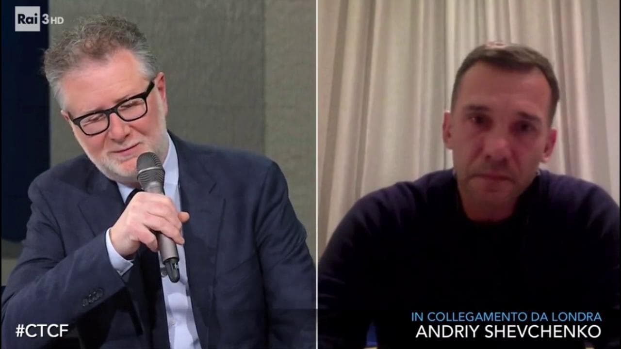 "Aprite il cuore alla mia gente": Shevchenko si commuove a "Che Tempo Che Fa"