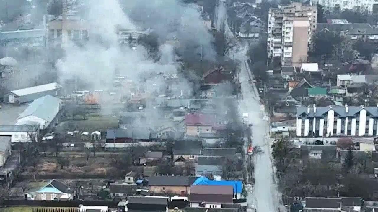 La battaglia di Kiev filmata in diretta