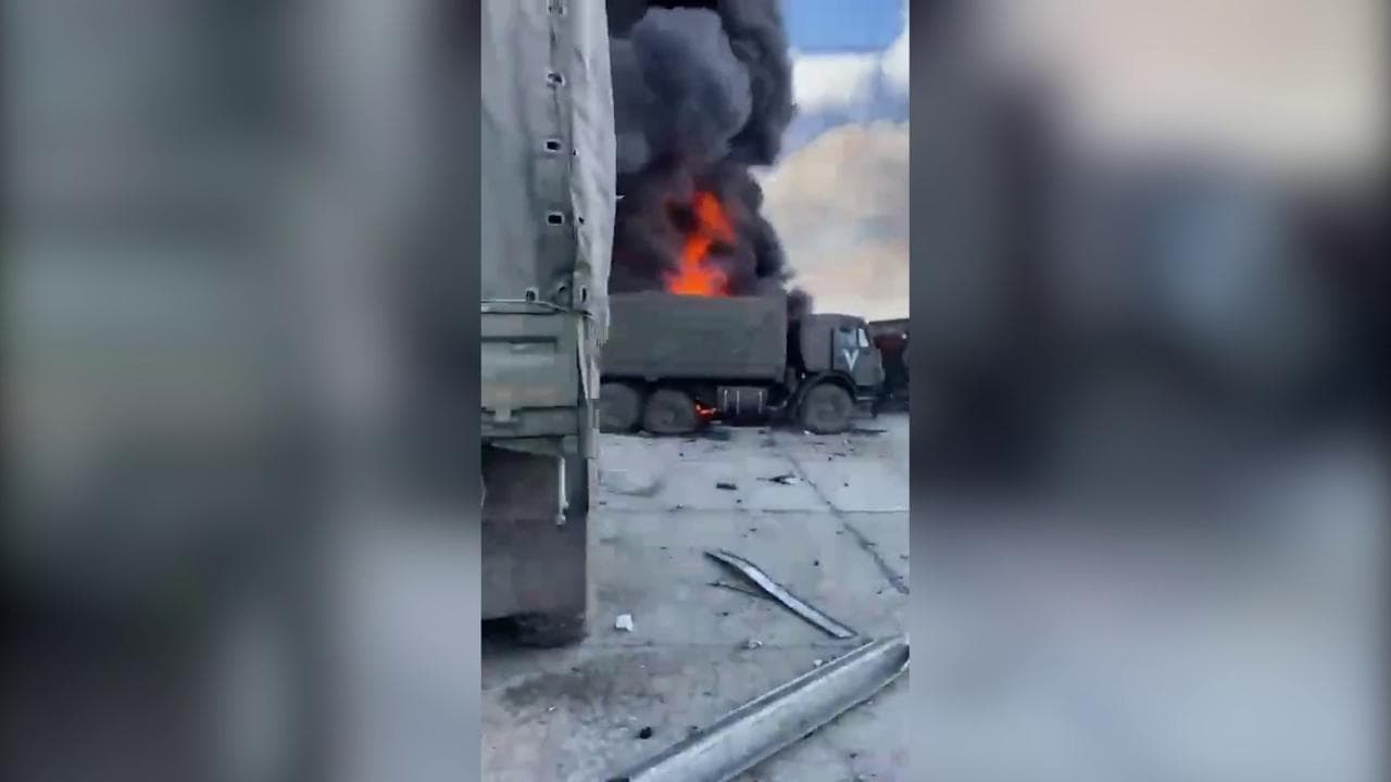 Guerra Ucraina, il rogo del gigante dei cieli