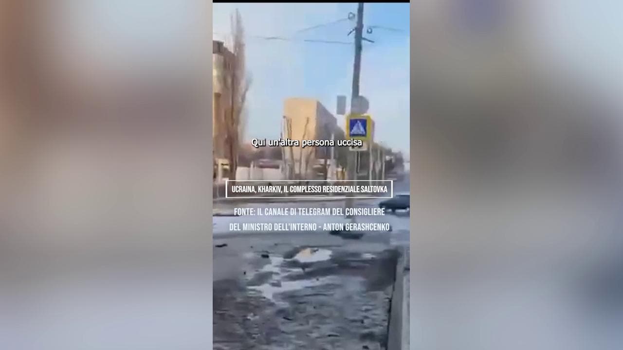 Ucraina, vittime civili sulle strade di Kharkiv