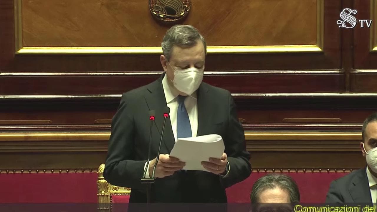 Draghi: "Non ci sono segnali di interruzioni delle forniture di gas"