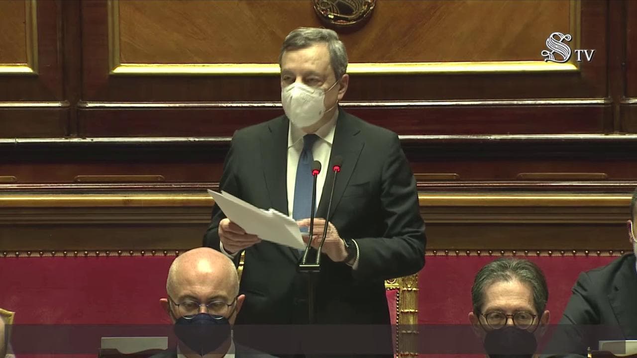 Ucraina, Draghi: "Ammiro il coraggio dei russi che manifestano contro la guerra, il Cremlino li ascolti"