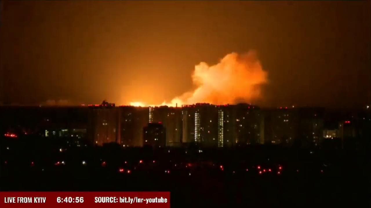 Potenti esplosioni vicino al centro di Kiev dopo la chiusura dei negoziati