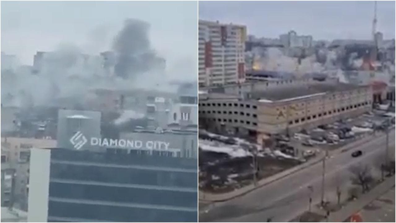 Ucraina, le immagini del bombardamento russo a Kharkiv