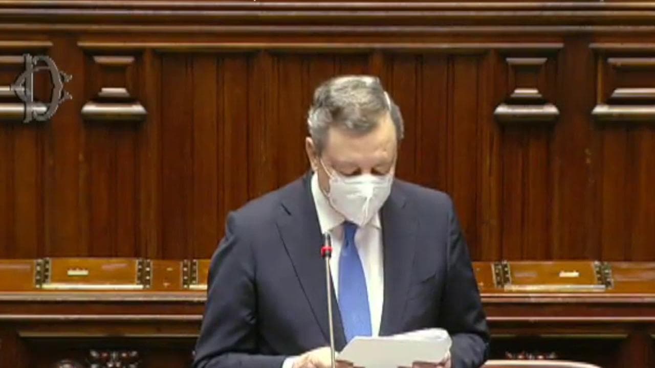 Ucraina, Draghi alla Camera: "Preoccupa impatto su energia, imprudente non aver diversificato"
