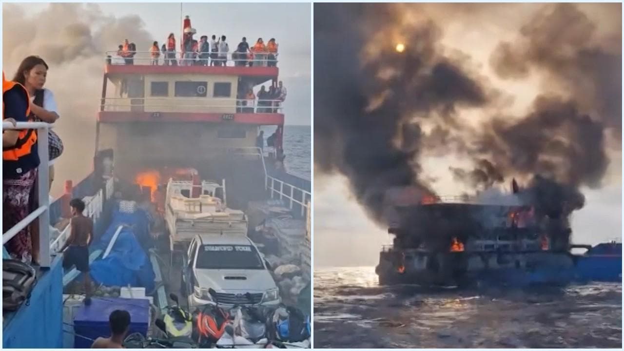 Thailandia, il traghetto per  Koh Tao va a fuoco: i turisti nel panico