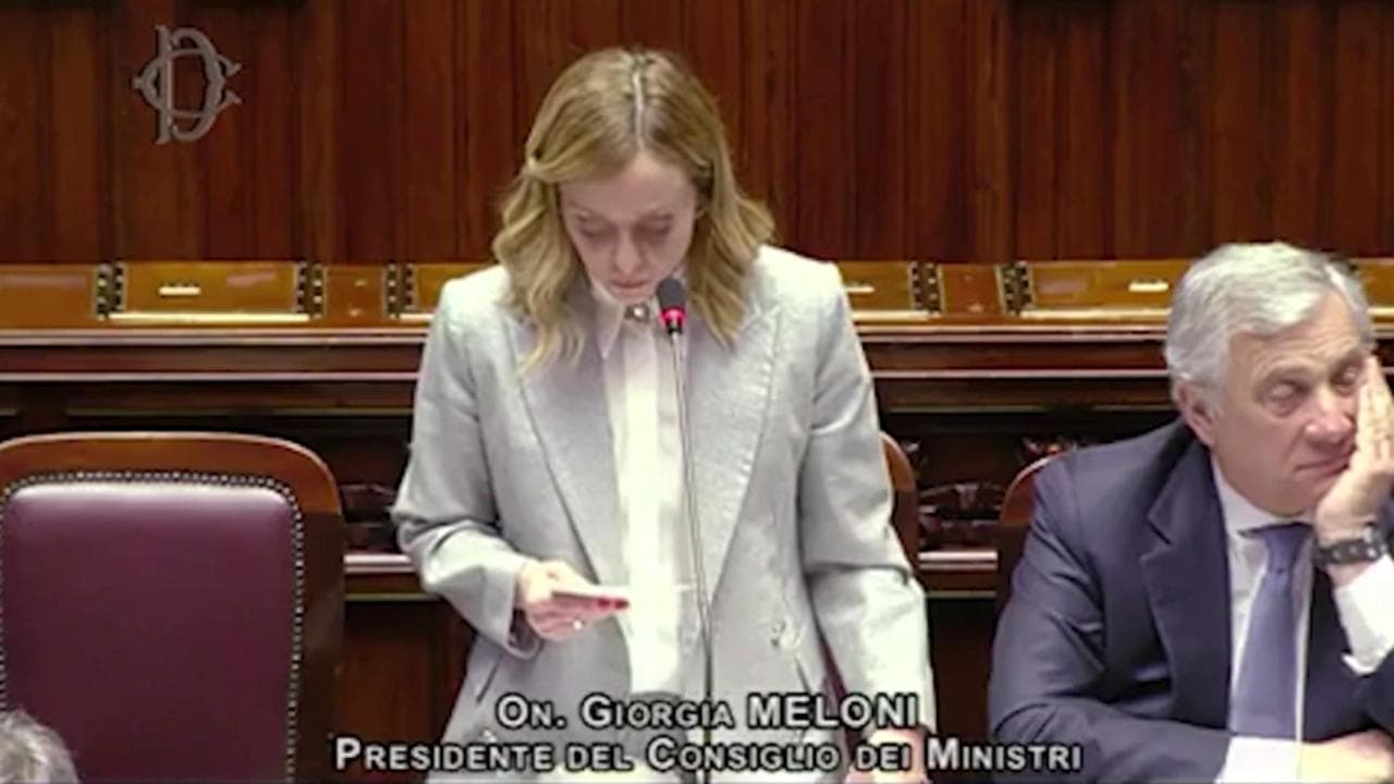 Meloni: "Temiamo crescente isolamento di Israele. Contrari a operazione militare di terra a Rafah"