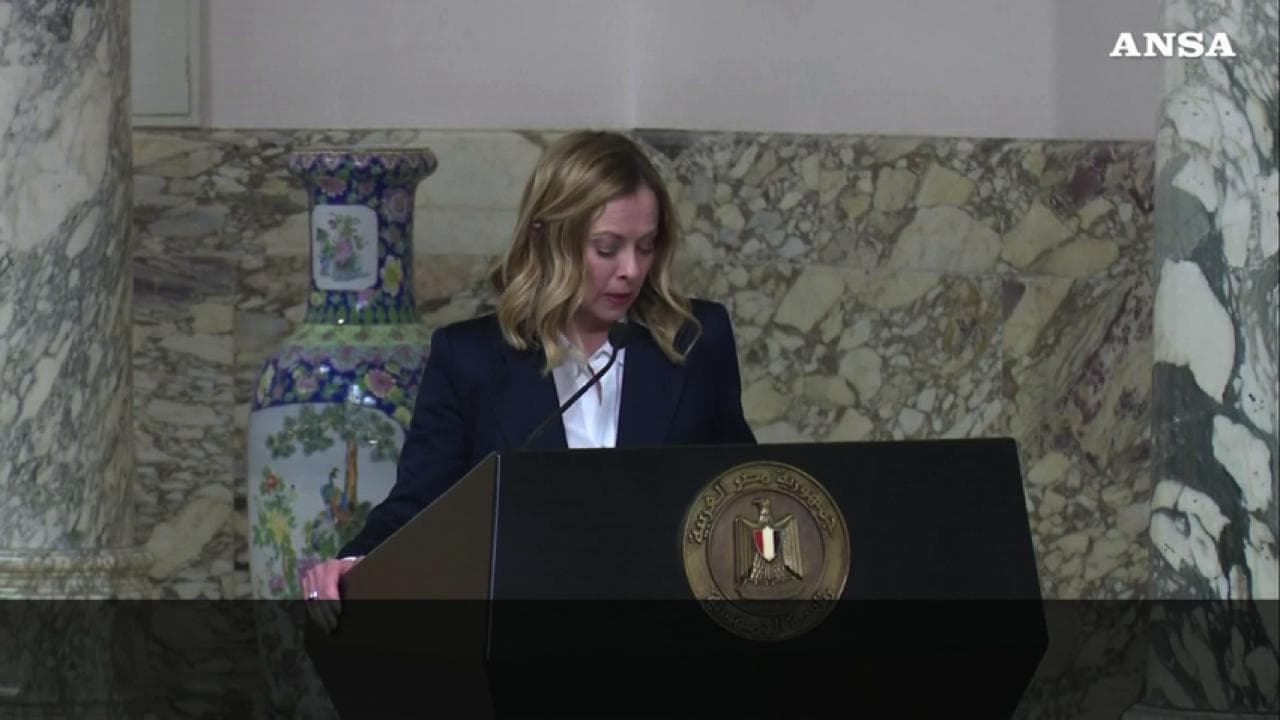 Meloni: "L'intesa tra Europa ed Egitto affronta nel modo migliore i flussi migranti"